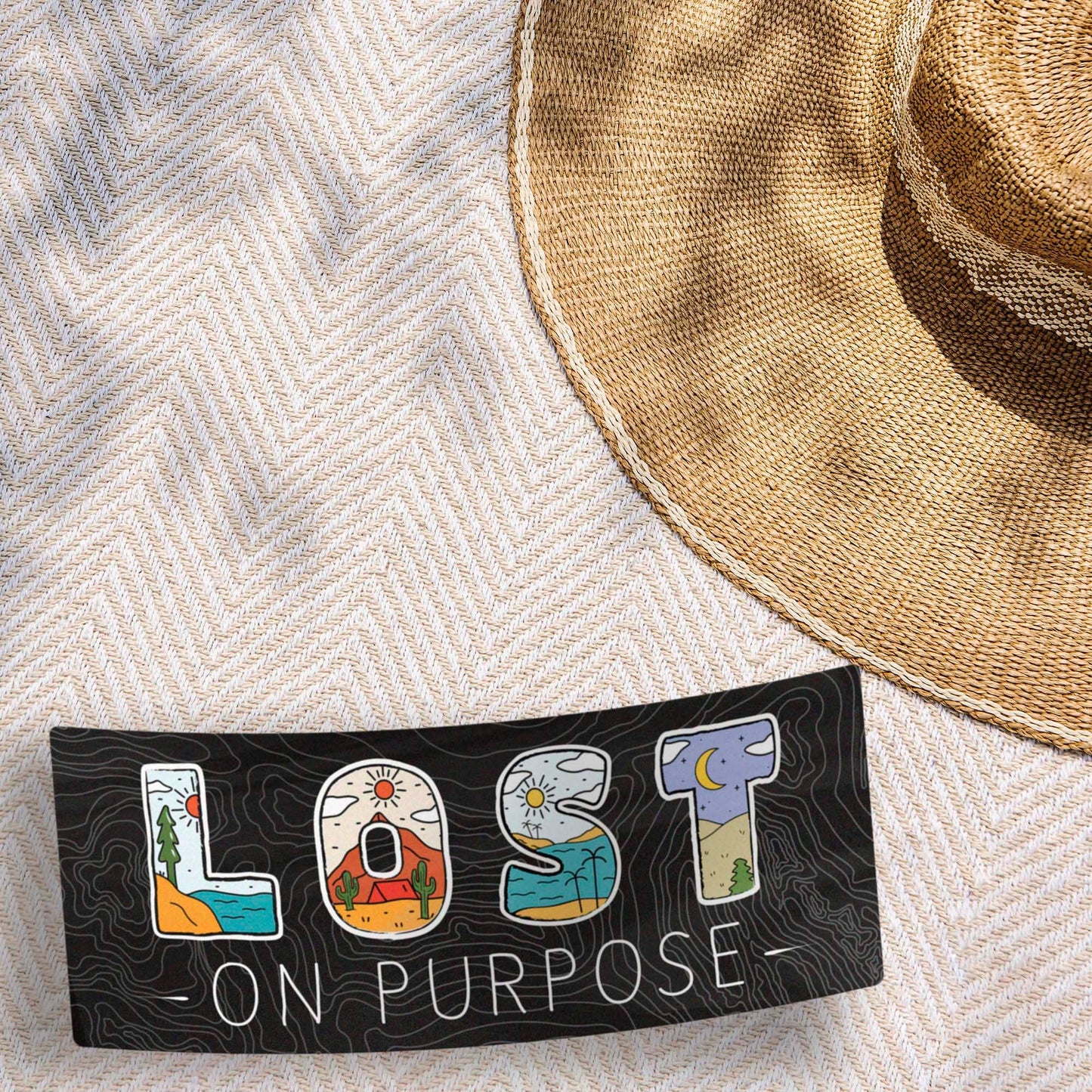 Lost on Purpose Nature Landscape Sticker