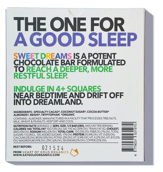 SWEET DREAMS, Functional & Delicious Chocolate Bar