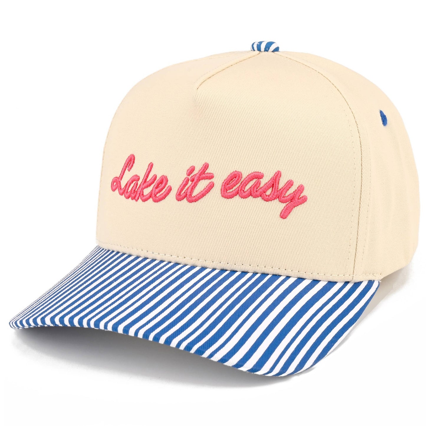 LAKE IT EASY - Embroidered Two Tone Trucker Hat