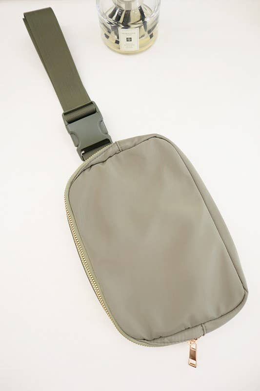 Crossbody Fanny Pack Belt Bag - OLIVE