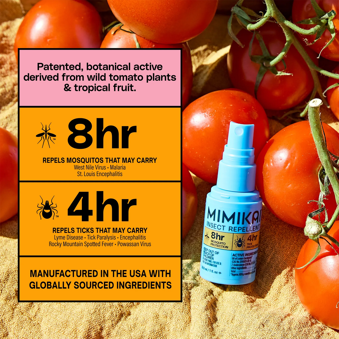Mosquito & Tick Bug Spray - Travel Size