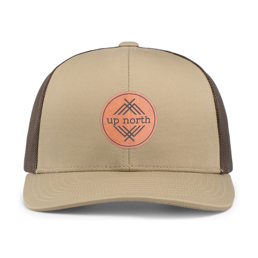 Up North Mesh Back Trucker Hat - Khaki/Brown
