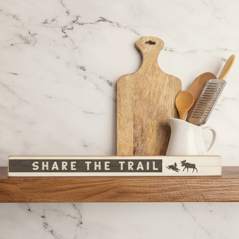 Share the Trail - Skinny Sign