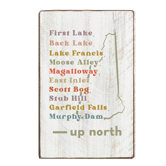 Favorite Places - Wood Block Sign