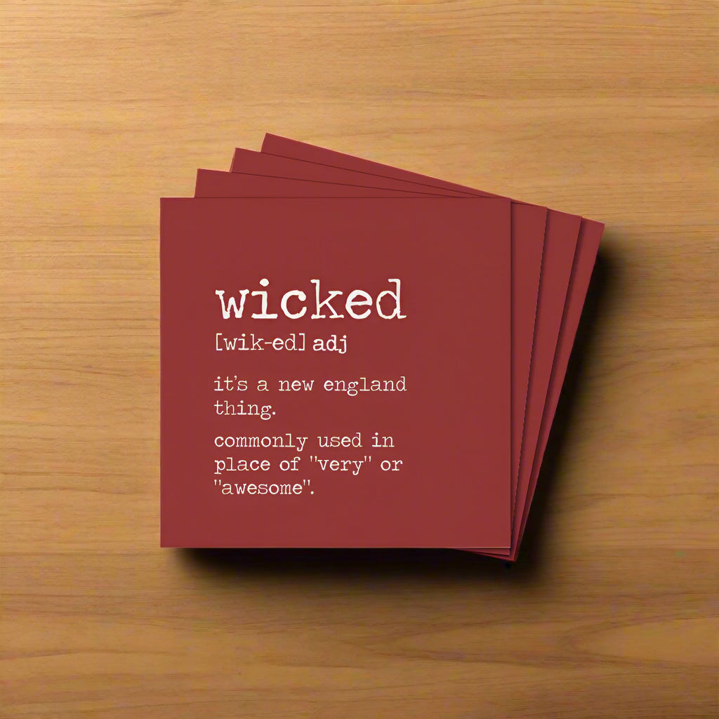 Wicked Definition Wood Coaster