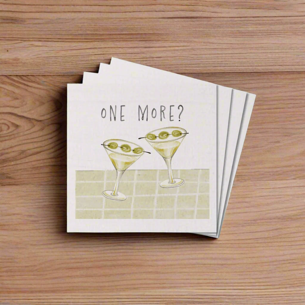 One More? Wood Coaster