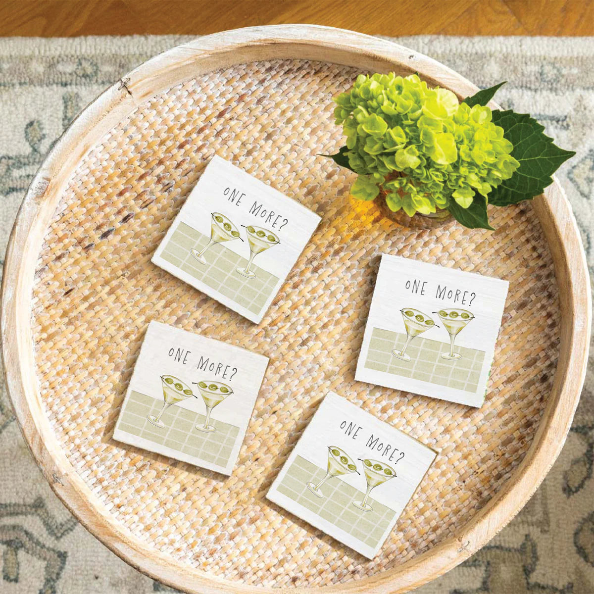 One More? Wood Coaster