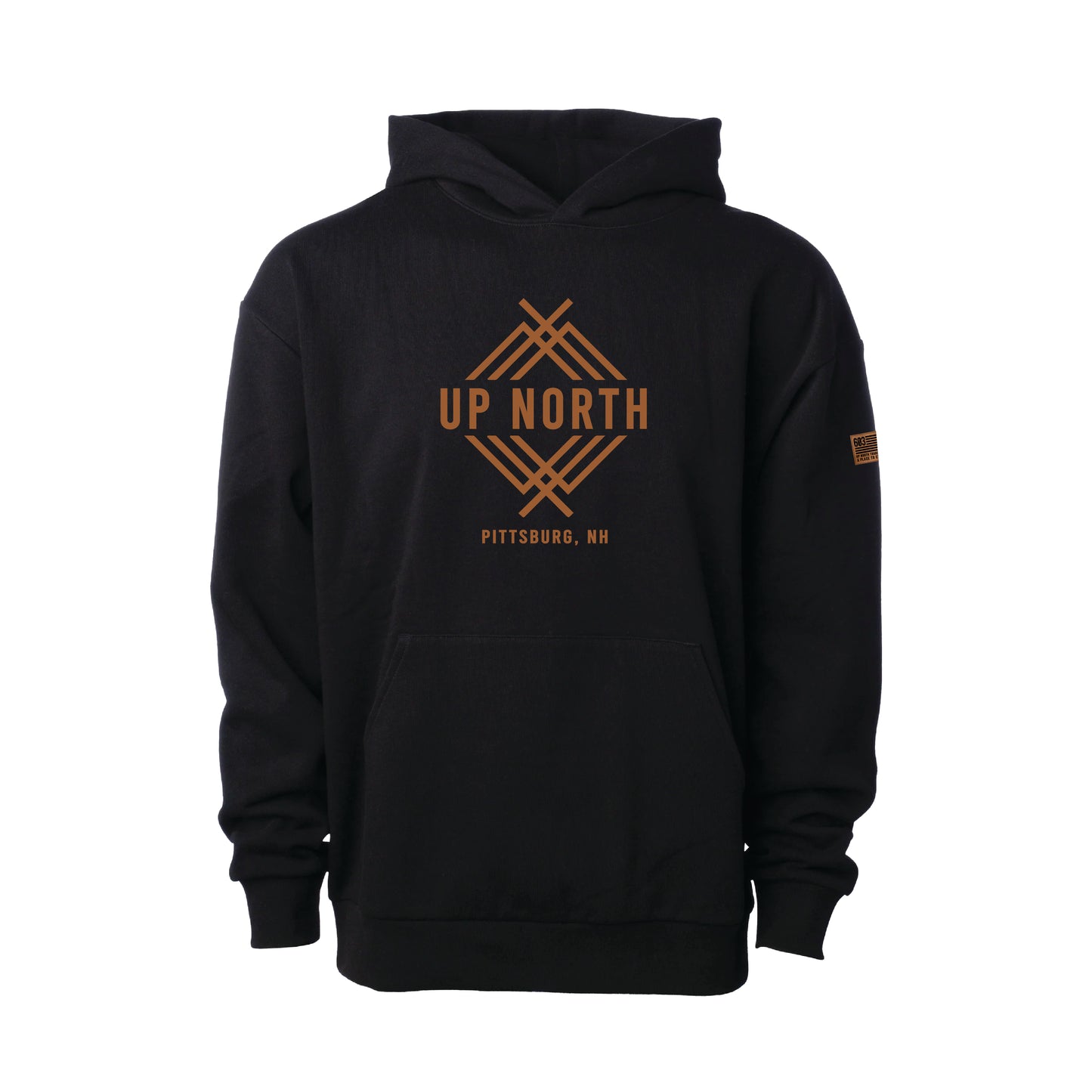 Up North Elevated Logo Hoodie - Black