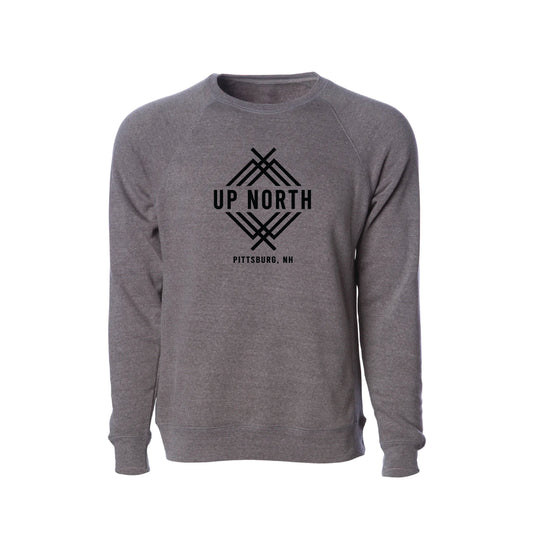 Up North Elevated Logo Crew - Grey Heather