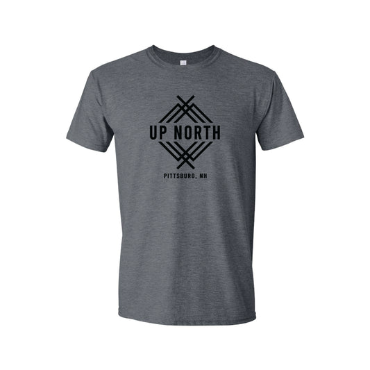 Up North Elevated Logo Tee - Dk Grey Heather