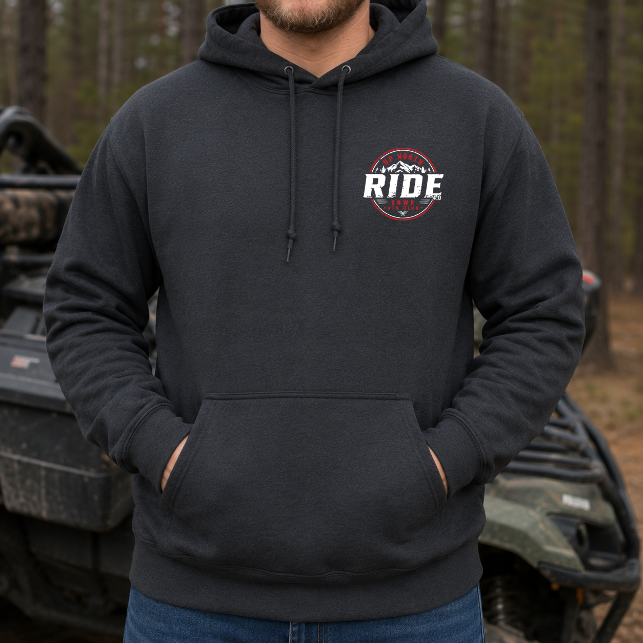 RIDE 4.0 Fundraiser Hoodie - Charcoal Heather