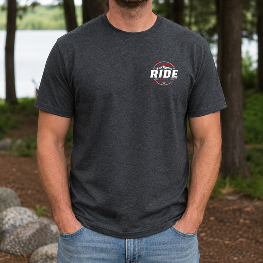 RIDE 4.0 Fundraiser Unisex Tee - Charcoal Heather