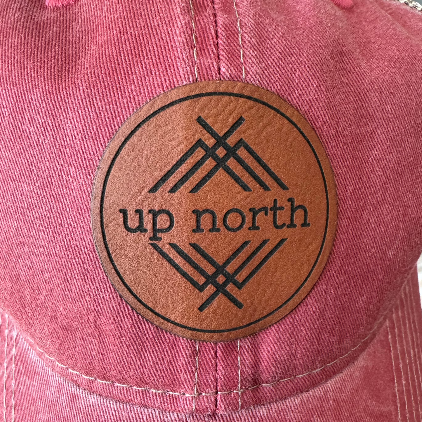 Up North Washed & Worn Trucker Hat - Red