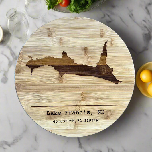 Lake Francis, Bamboo Cutting Board