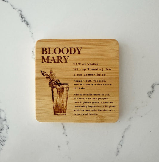 Bloody Mary - Bamboo Coaster