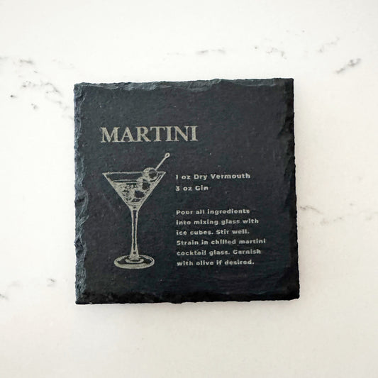 Martini - Slate Coaster
