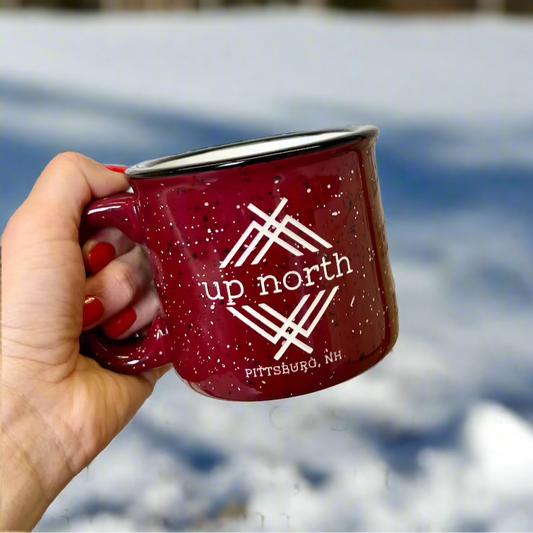 15 oz. Burgundy Ceramic Campfire Mug