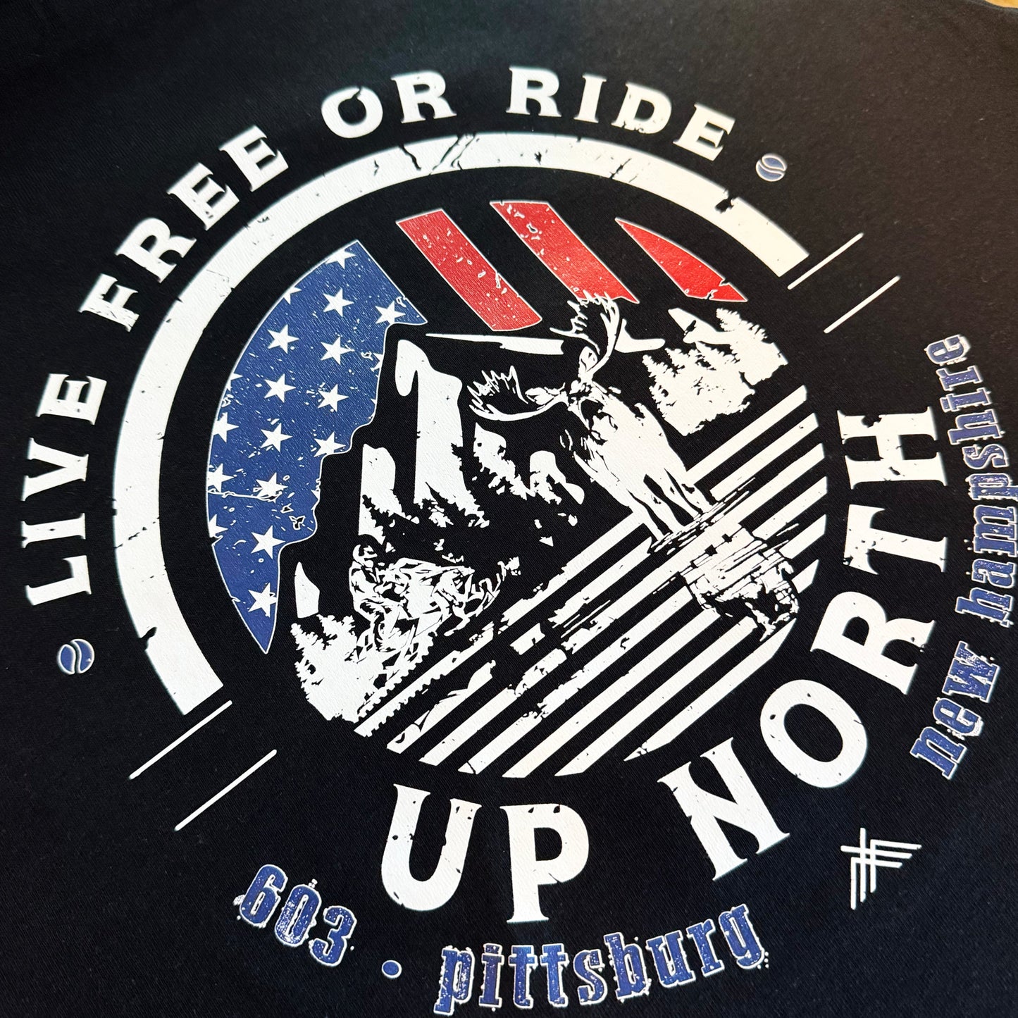 Live Free or RIDE - Snowmobile Hoodie