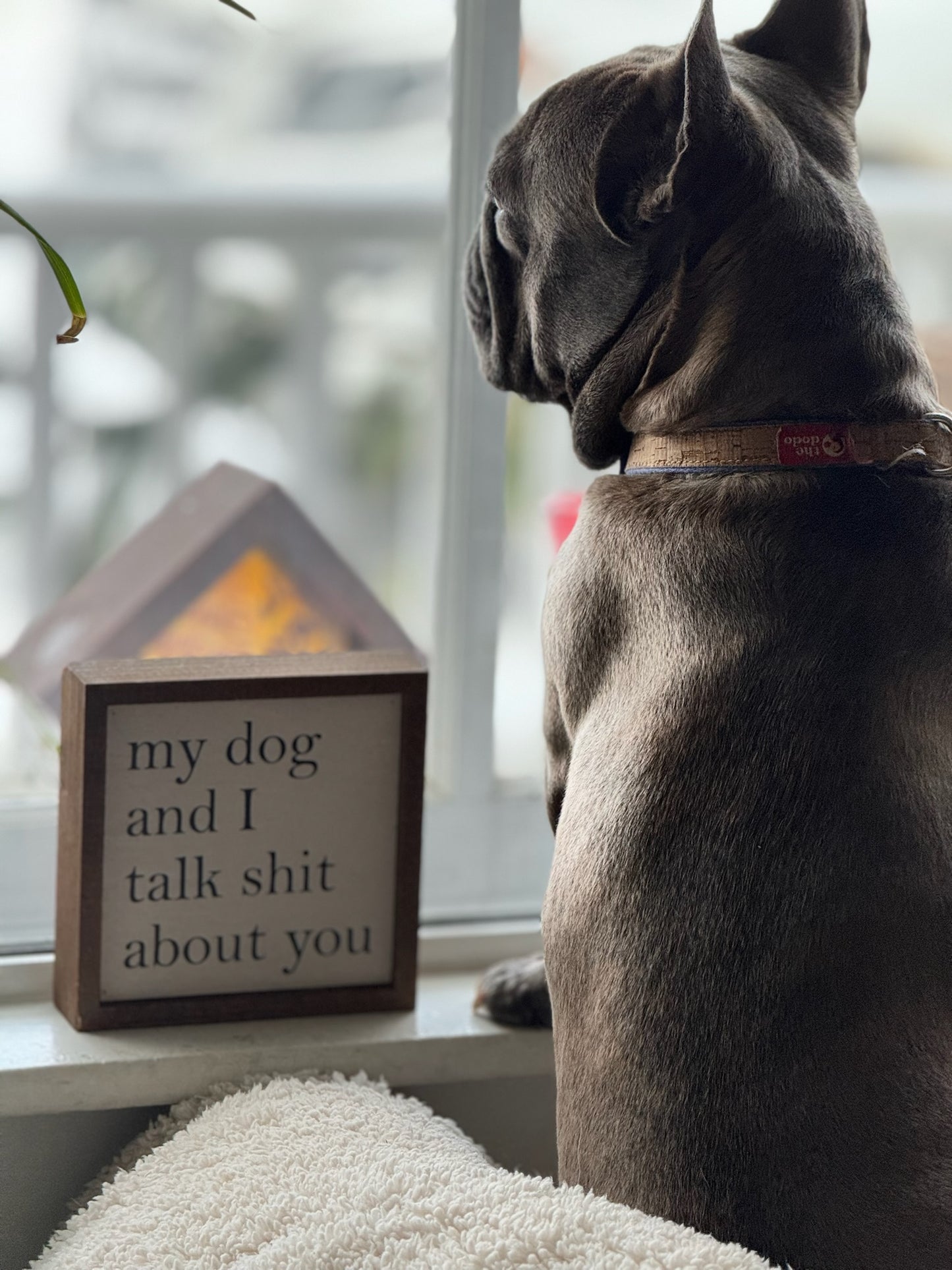 My Dog And I Talk About You Sign