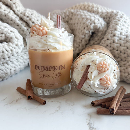 Pumpkin Spice Latte 12oz Handmade Soy Candle