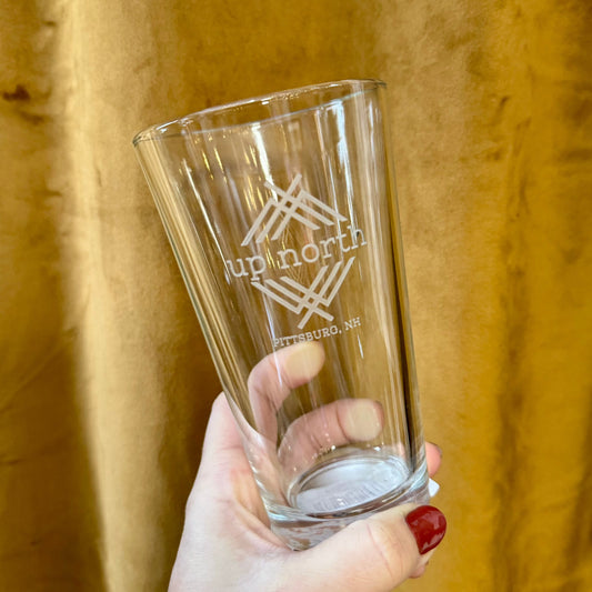 16oz Etched Pint Beer Glass