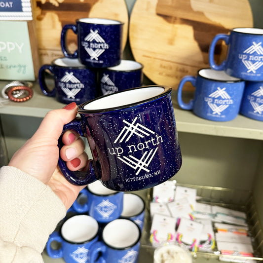 15 oz. Dark Blue Ceramic Campfire Mug