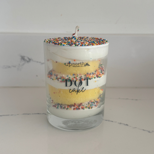 Dot Cake Handmade Soy Candle 12oz