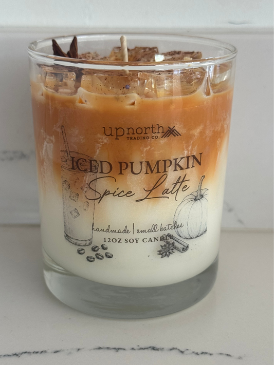 Iced Pumpkin Spice Latte Handmade Soy Candle 12oz