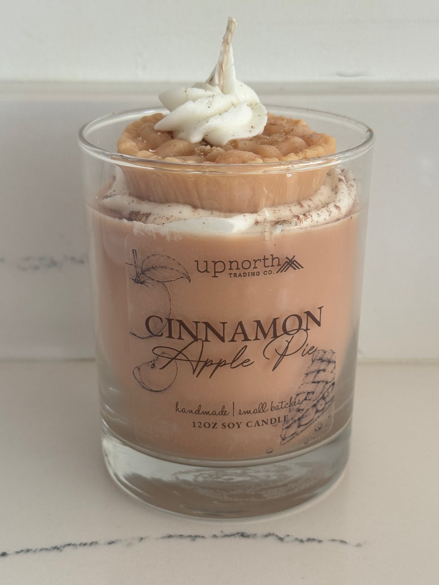 Cinnamon Apple Pie Handmade Soy Candle 12oz