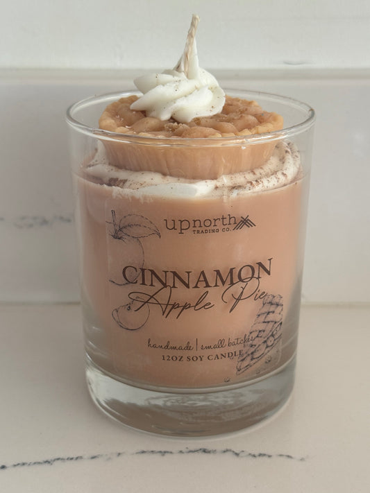 Cinnamon Apple Pie Handmade Soy Candle 12oz
