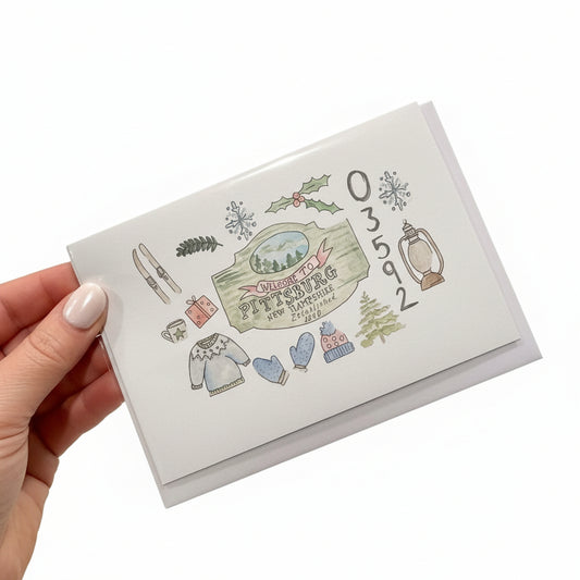 Pittsburg Holiday Icons - Hand Painted Greeting Card