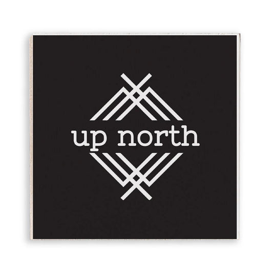 Up North Logo - Wood Magnet