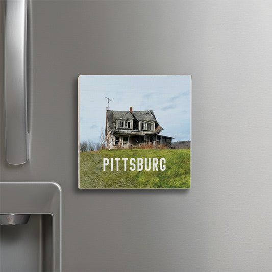 Spooky House Pittsburg - Wood Magnet