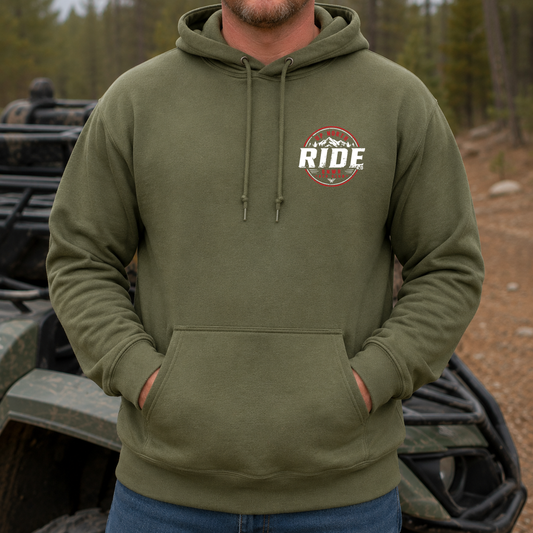 RIDE 4.0 Fundraiser Hoodie - Military Green