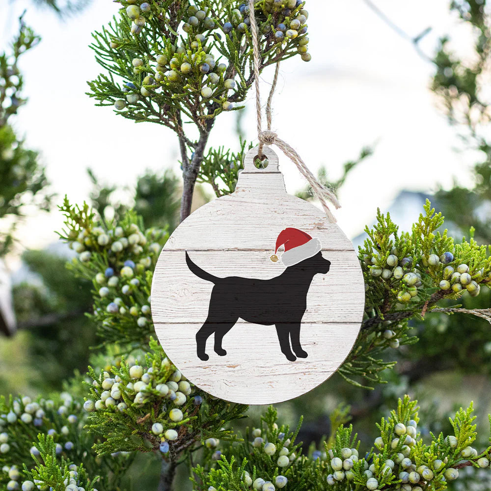 Santa Dog Ornament