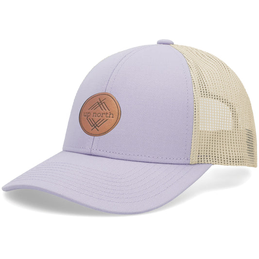 Up North Low Profile Mesh Back Hat - Lavender/Beige