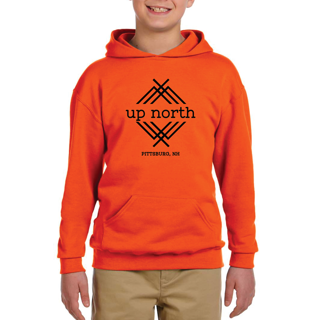 Kids Logo Hoodie - Safety Orange/Black