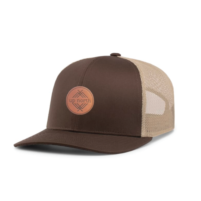 Up North Mesh Back Trucker Hat - Brown/khaki
