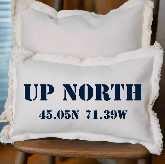 Up North Coordinates Pillow