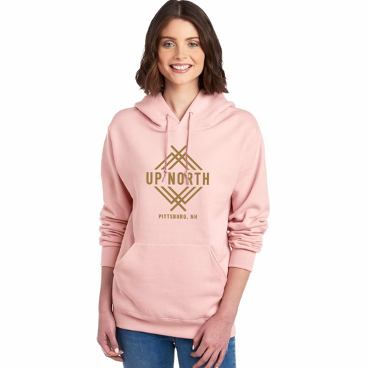 Up North Logo Hoodie - Blush/Tan