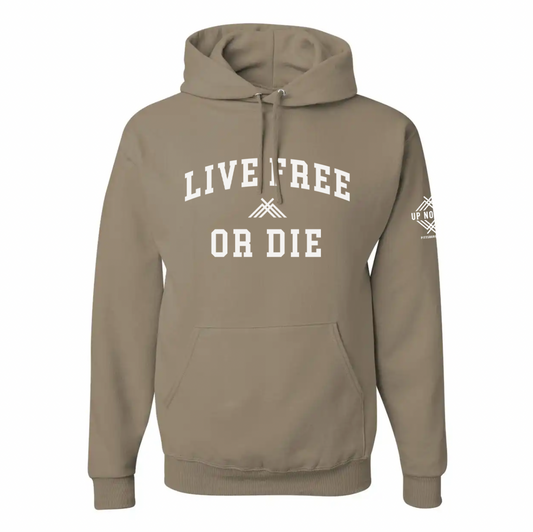 Live Free or Die Hoodie - Tan