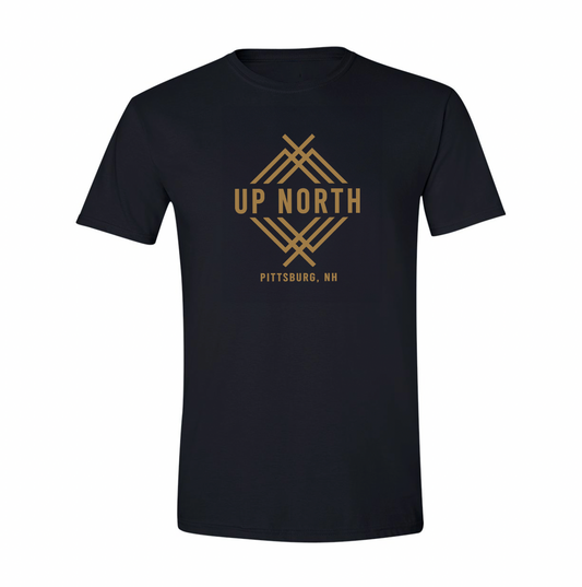 Up North Logo Tee - Black/Tan