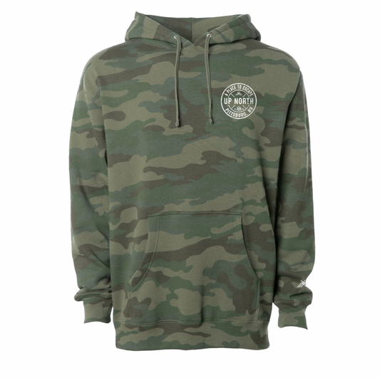 Up North Circle Logo Hoodie - Camo