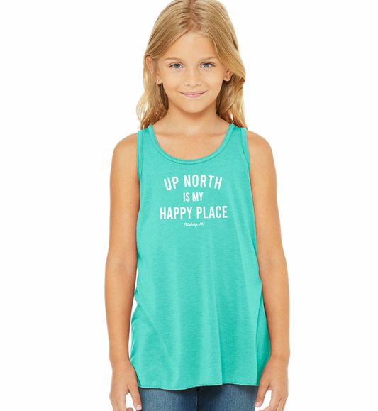 YOUTH Flowy Racerback Tank - Teal