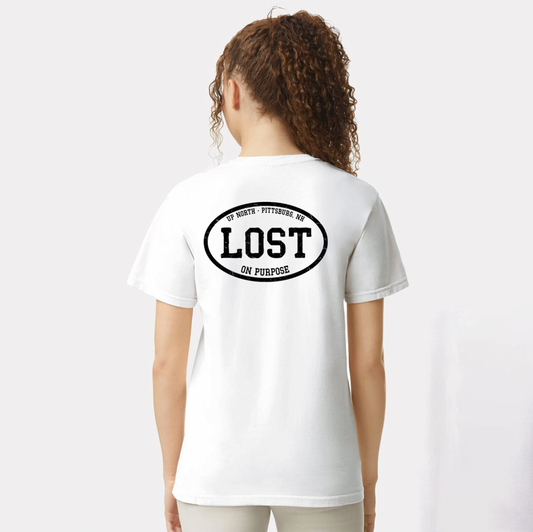 LOST on Purpose, Vintage Tee - White