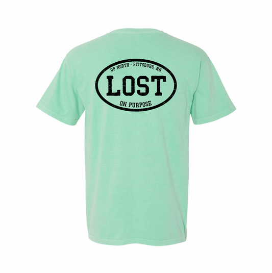 LOST On Purpose - Vintage Tee - Neon Teal