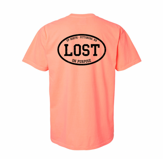 LOST On Purpose - Vintage Tee - Peach Neon