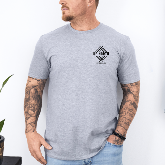 Up North Small Logo Tee - Sport Grey
