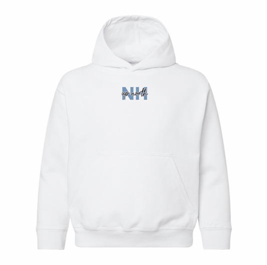 Youth NH Script Logo Hoodie - White