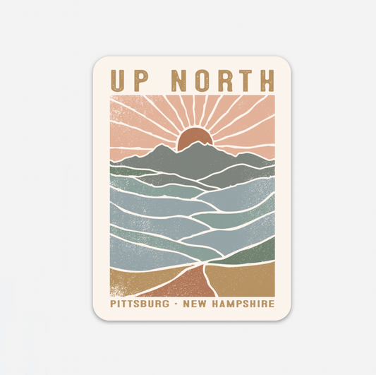 Up North Horizon - Permanent Sticker
